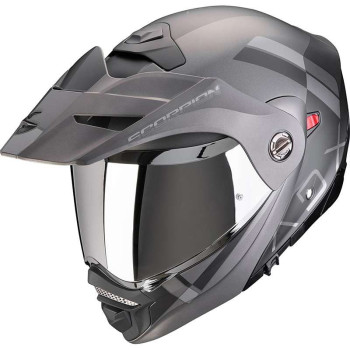 Casque moto modulable Scorpion ADX-2 GALANE Argent/Noir