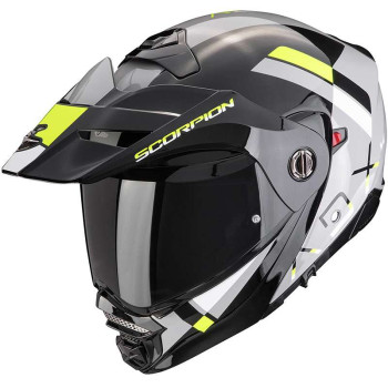 Casque moto modulable Scorpion ADX-2 GALANE Gris/Noir/Jaune