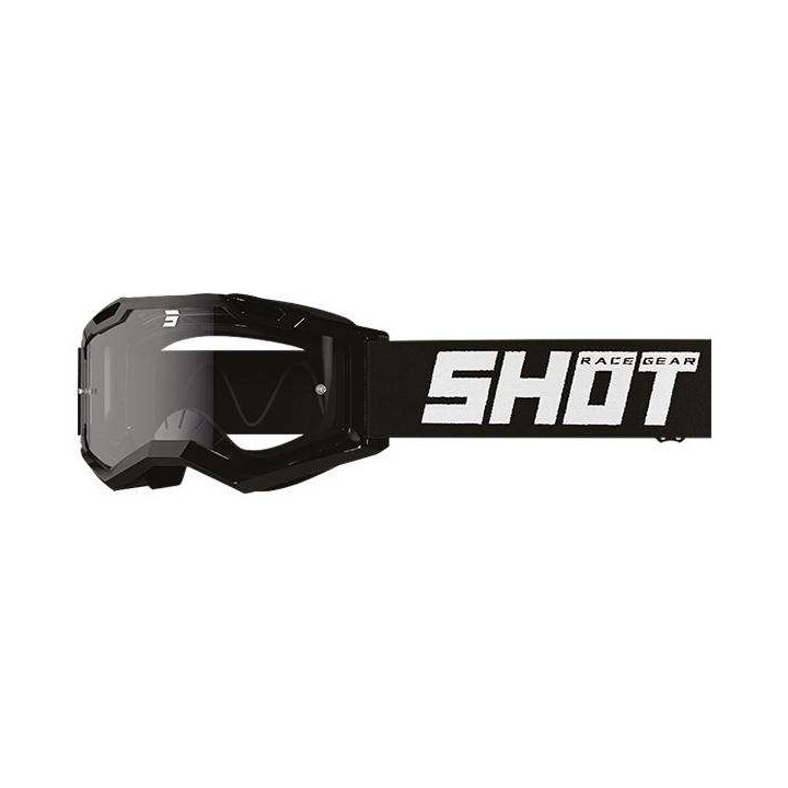 Masque moto cross enfant Shot ROCKET KID 2.0 SOLID BLACK GLOSSY