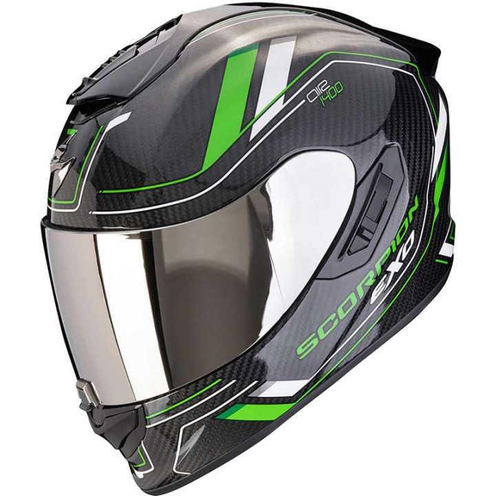 Casque Scorpion EXO-1400 EVO II CARBON AIR MIRAGE NOIR/VERT