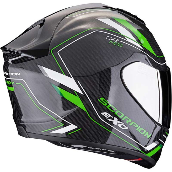 Casque Scorpion EXO-1400 EVO II CARBON AIR MIRAGE NOIR/VERT