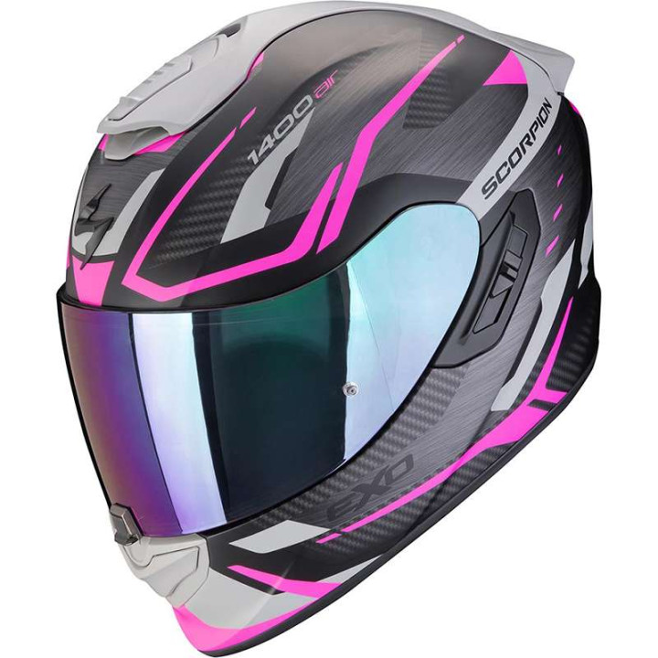 Casque Scorpion EXO-1400 EVO II AIR ACCORD NOIR/GRIS/ROSE