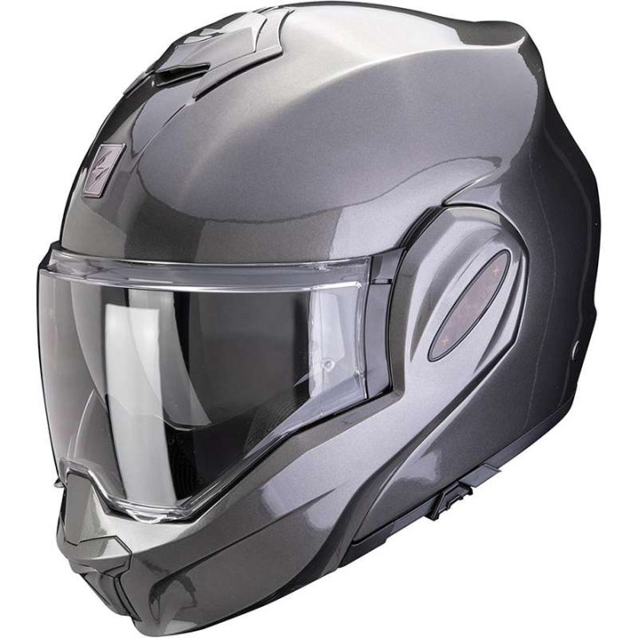 Casque moto modulable Scorpion EXO-TECH EVO PRO SOLID GRIS METAL