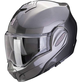 Casque moto modulable Scorpion EXO-TECH EVO PRO SOLID GRIS METAL