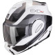 Scorpion EXO-TECH EVO PRO COMMUTA modular motorcycle helmet WHITE/SILVER