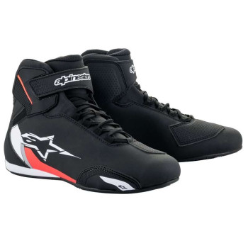 Baskets Alpinestars SEKTOR Noir / Blanc / Rouge Fluo