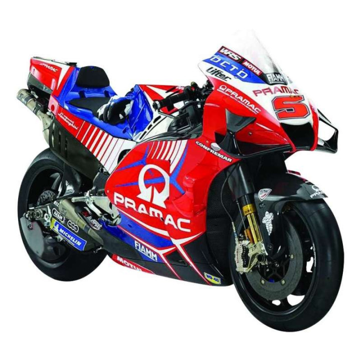 Miniature Moto Maisto Ducati GP PRAMAC RACING ZARCO 5 2021 1:18