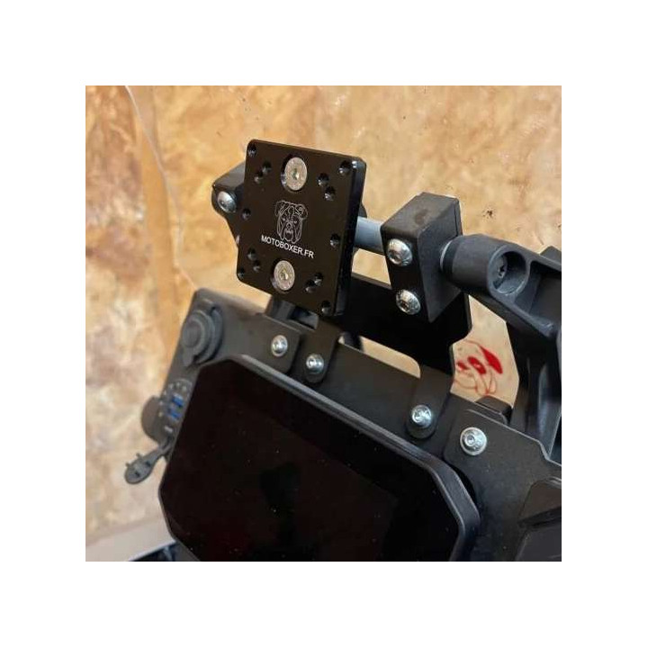 Support alu barre 12mm pour GPS/téléphone/tablette