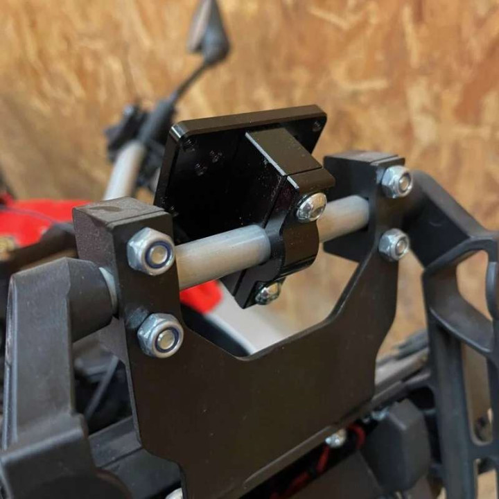Support alu barre 12mm pour GPS/téléphone/tablette