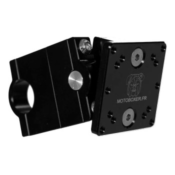 Support alu déporté guidon 22mm pour GPS/téléphone/tablette