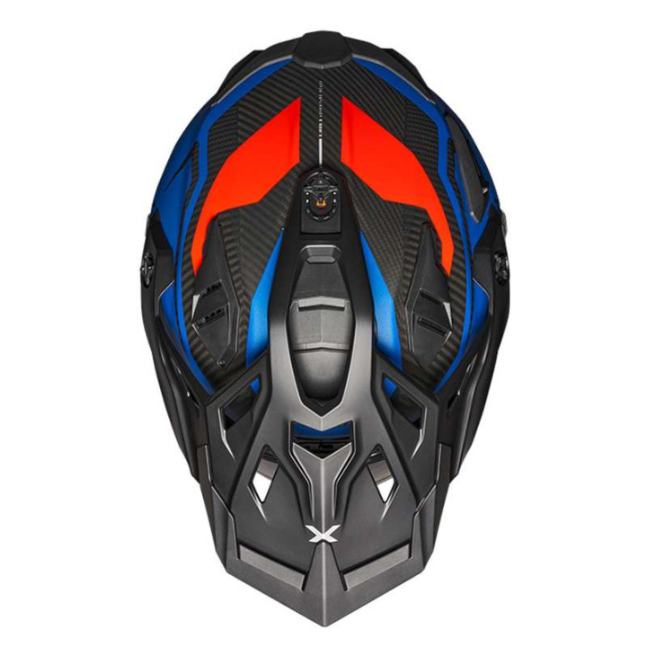 Casque moto Nexx X.WED3 KEYO CARBON Bleu / Rouge