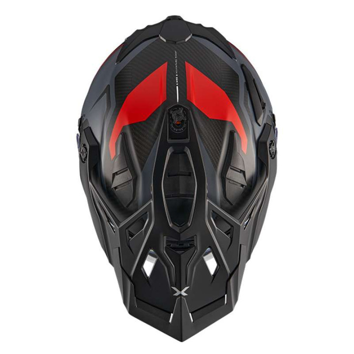 Nexx X.WED3 KEYO CARBON motorcycle helmet Grey / Red