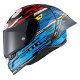 Casque moto Nexx X.R3R GLITCH RACER Bleu / Rouge