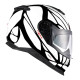 Casque moto Nexx Y.100 B-SIDE NOIR/BLANC