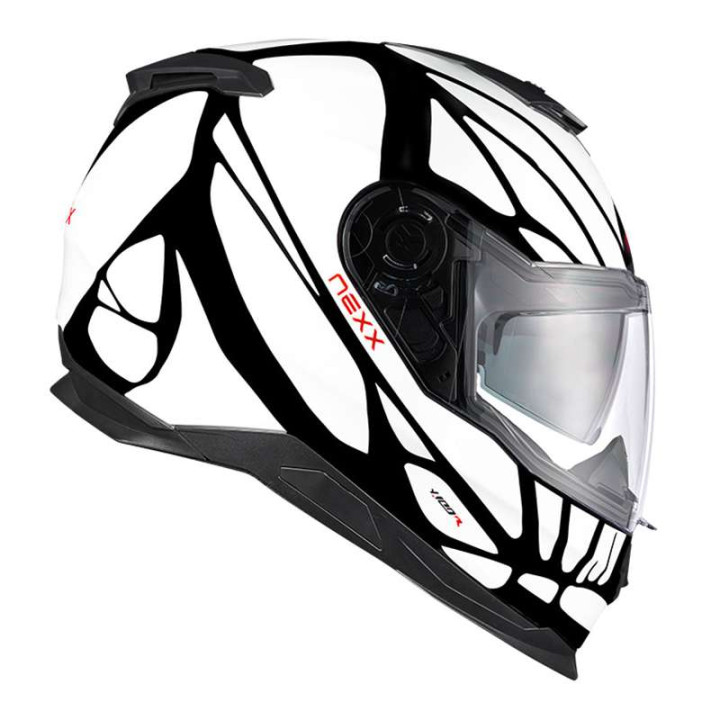Casque moto Nexx Y.100 B-SIDE NOIR/BLANC