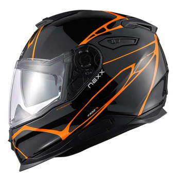 Casque moto Nexx Y.100 B-SIDE NOIR/ORANGE