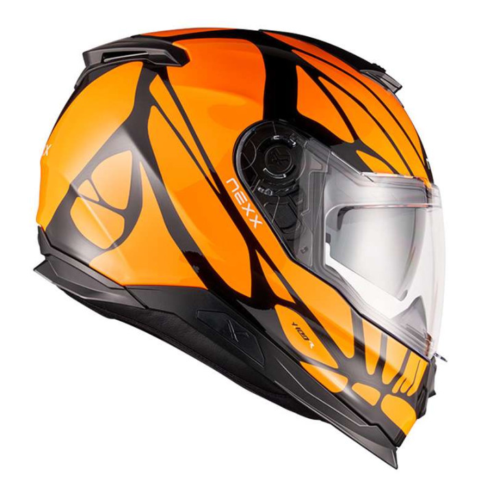 Casque moto Nexx Y.100 B-SIDE NOIR/ORANGE Casque moto Nexx Y.100 B-SIDE NOIR/ORANGE