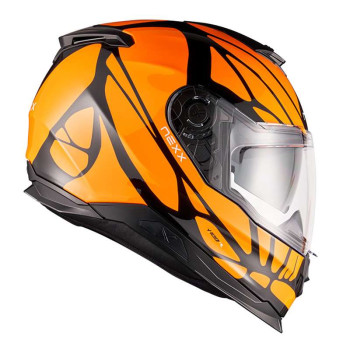Casque moto Nexx Y.100 B-SIDE NOIR/ORANGE