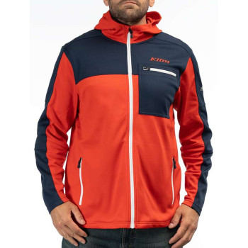 Gilet Klim GLACIER HOODIE Rouge / Bleu