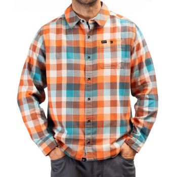 KLIM ALDERSON MIDWEIGHT FLANNEL Shirt Red/Orange 