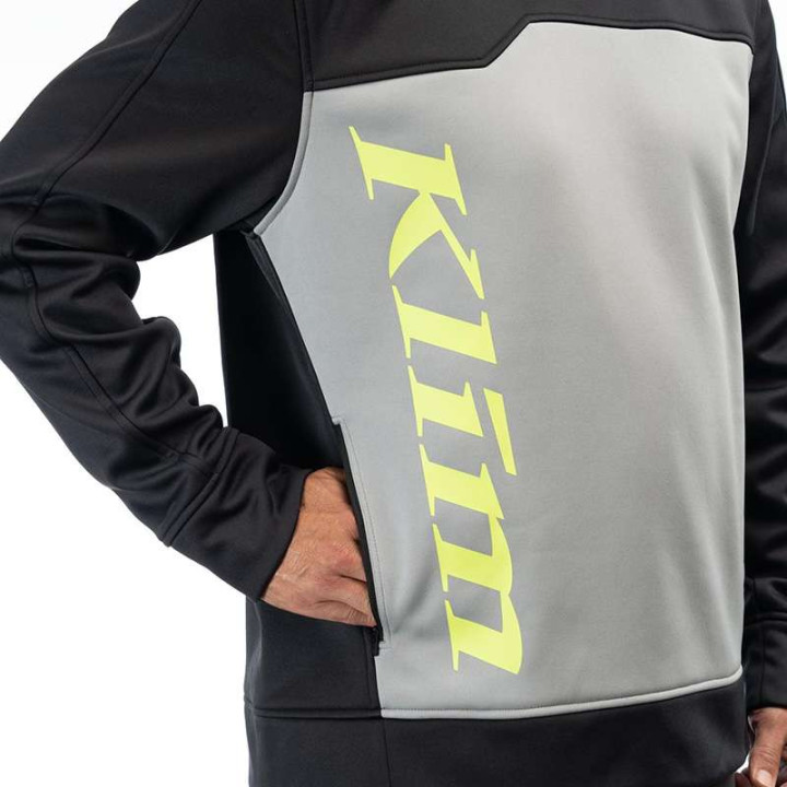 Sweat KLIM ACCELERATOR PULLOVER Noir / Gris