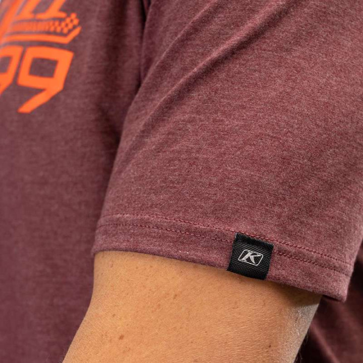 Tee-shirt Klim FOUNDATION TRI-BLEND Rouge/Orange
