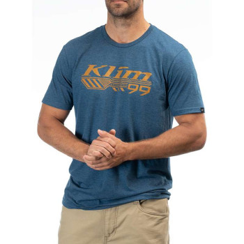 Tee-shirt Klim FOUNDATION TRI-BLEND Bleu