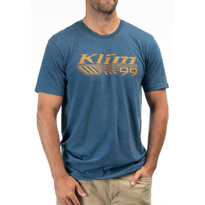 Tee-shirt Klim FOUNDATION TRI-BLEND Bleu