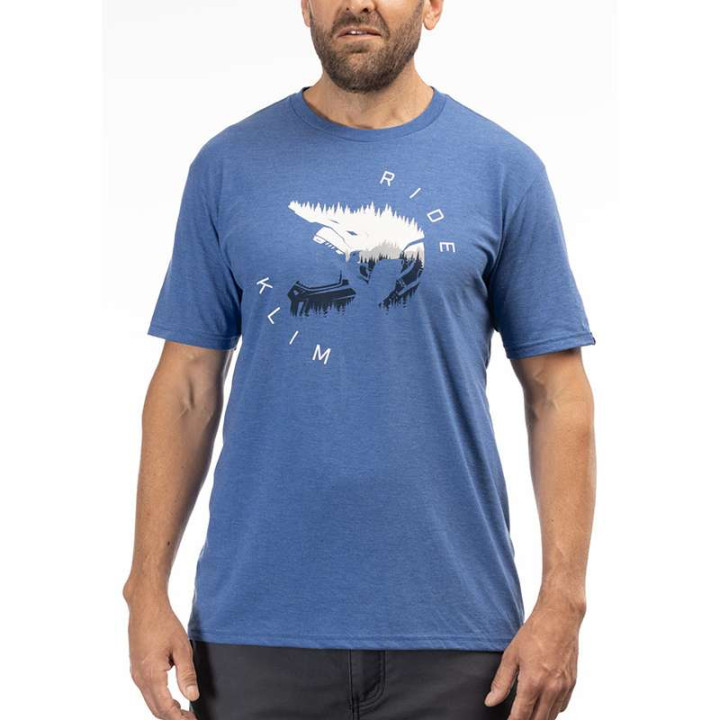 Klim RIDE TRI-BLEND T-shirt Blue