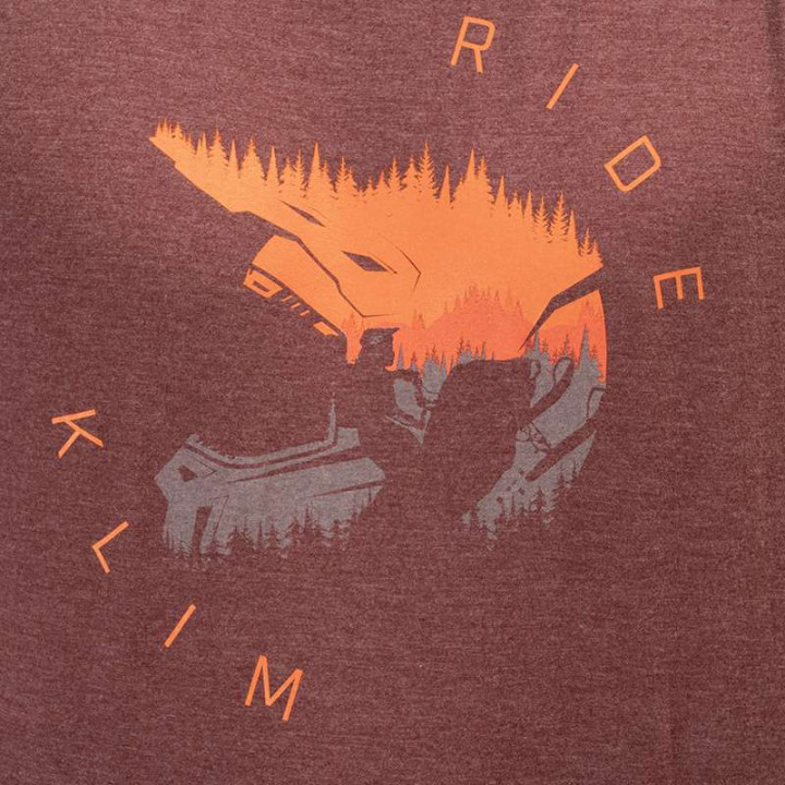 Klim RIDE TRI-BLEND T-shirt Red