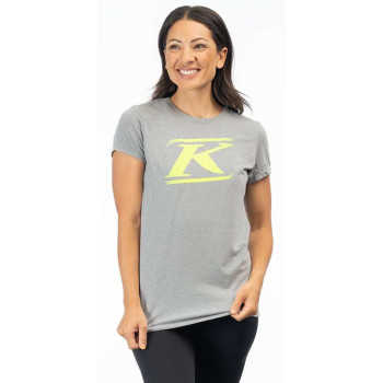 Tee-shirt femme Klim DRIFT TRI-BLEND Gris