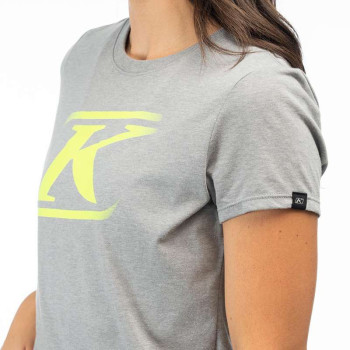 Tee-shirt femme Klim DRIFT TRI-BLEND Gris