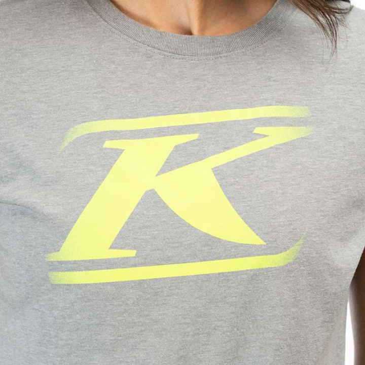 Tee-shirt femme Klim DRIFT TRI-BLEND Gris