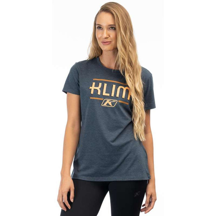 Women's T-shirt Klim KUTE CORP SS T Blue