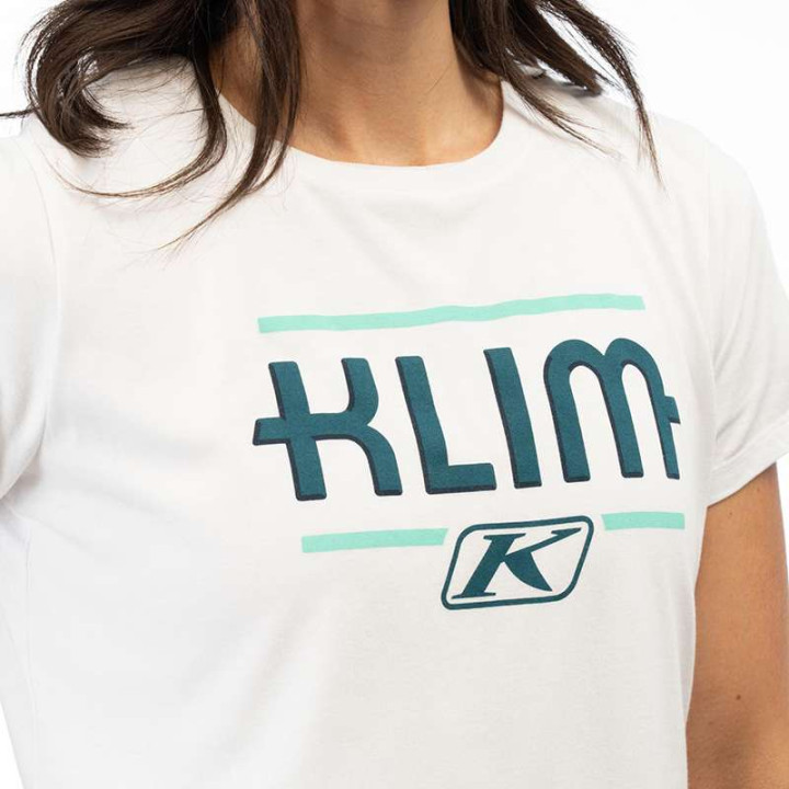 Women's T-shirt Klim KUTE CORP SS T White