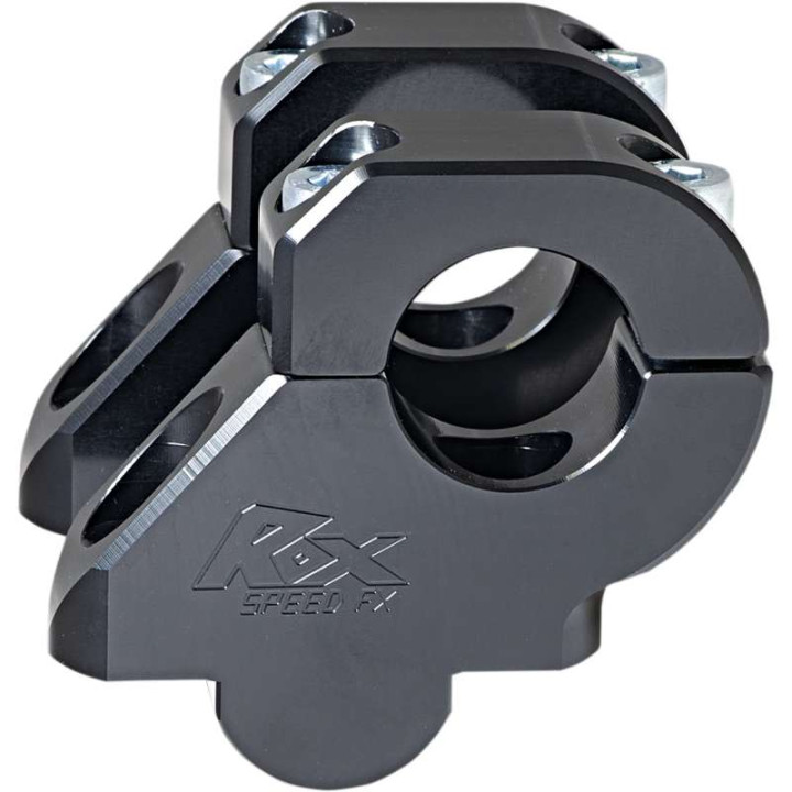 Universal riser with ROX offset for handlebars 28mm +38/-25 Universal riser with ROX offset for handlebars 28mm +38/-25