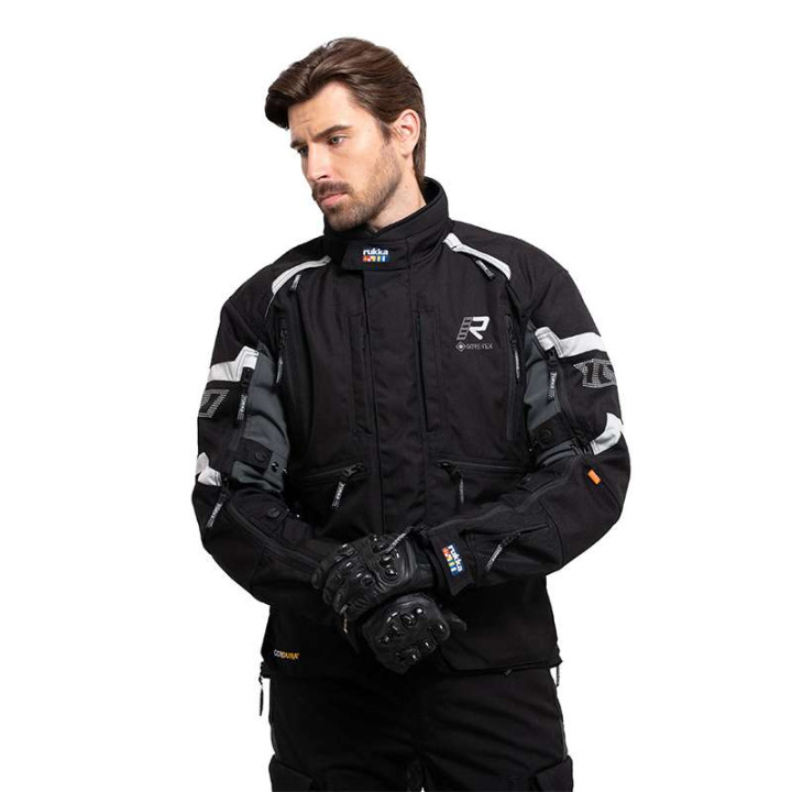 Veste moto Rukka MADAGASCA-R NOIR/GRIS