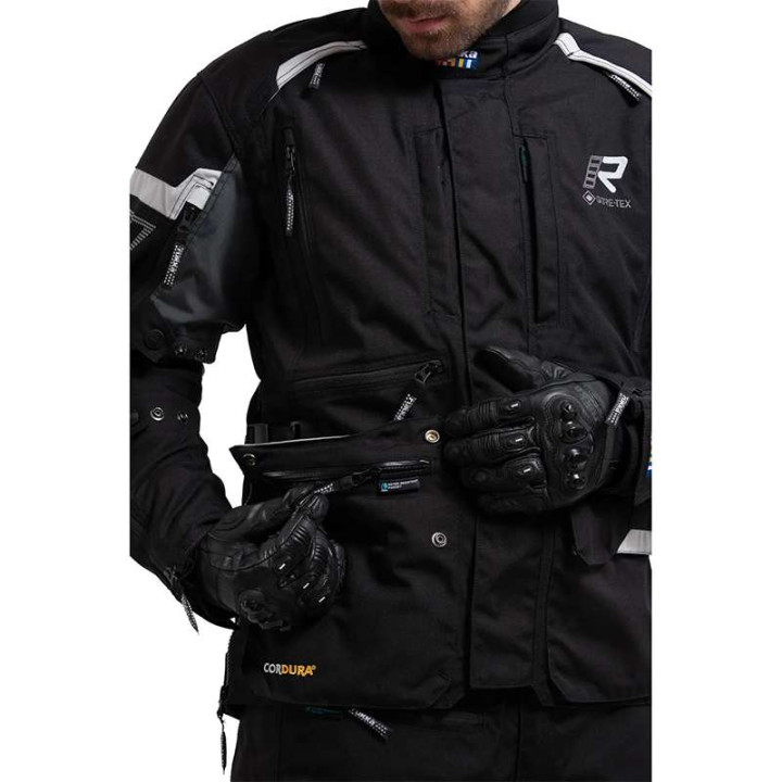 Veste moto Rukka MADAGASCA-R NOIR/GRIS