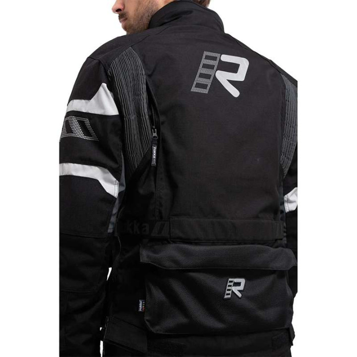 Veste moto Rukka MADAGASCA-R NOIR/GRIS