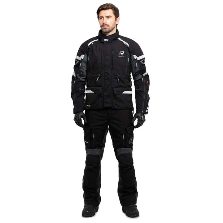 Veste moto Rukka MADAGASCA-R NOIR/GRIS