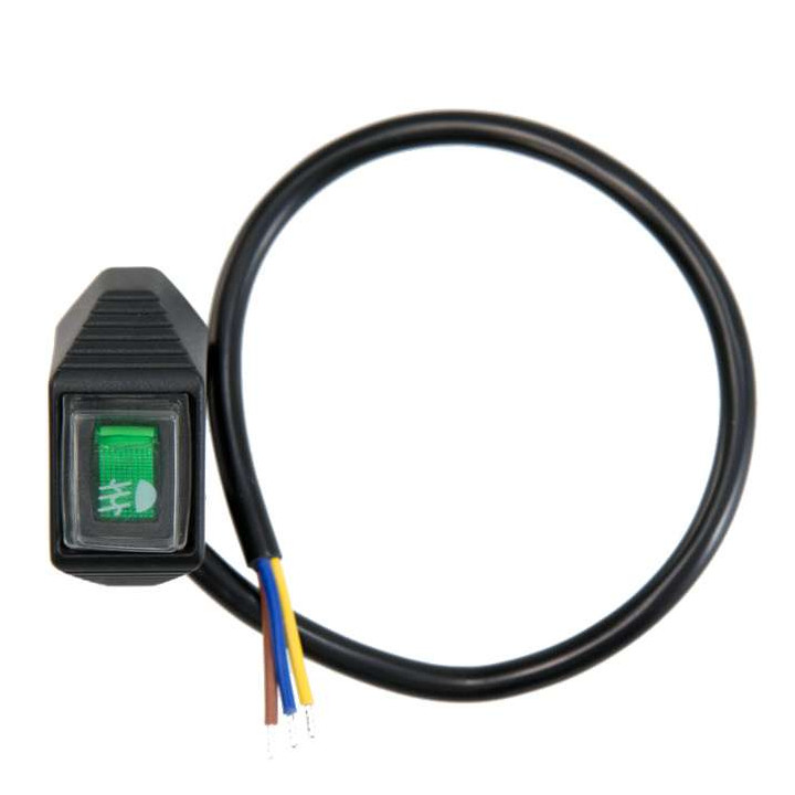 Interrupteur étanche feux anti-brouillard SW-Motech ON/OFF rétro-éclairé vert