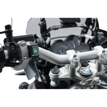 Interrupteur étanche feux anti-brouillard SW-Motech ON/OFF rétro-éclairé vert Interrupteur étanche feux anti-brouillard SW-Motech ON/OFF rétro-éclairé vert