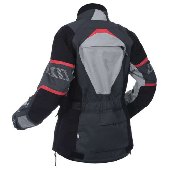 Veste moto femme Rukka RIMORINA GRIS/ROUGE
