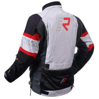 Veste moto Rukka MADAGASCA-R GRIS/NOIR/ROUGE