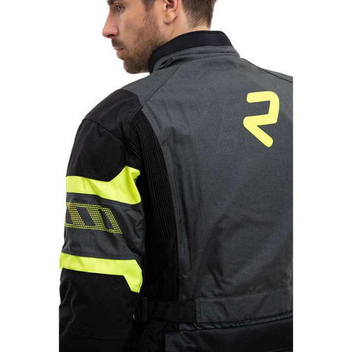 Veste moto Rukka MADAGASCA-R GRIS/JAUNE Veste moto Rukka MADAGASCA-R GRIS/JAUNE
