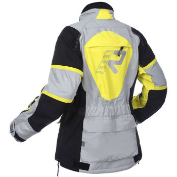 Veste moto femme Rukka RIMORINA GRIS/JAUNE