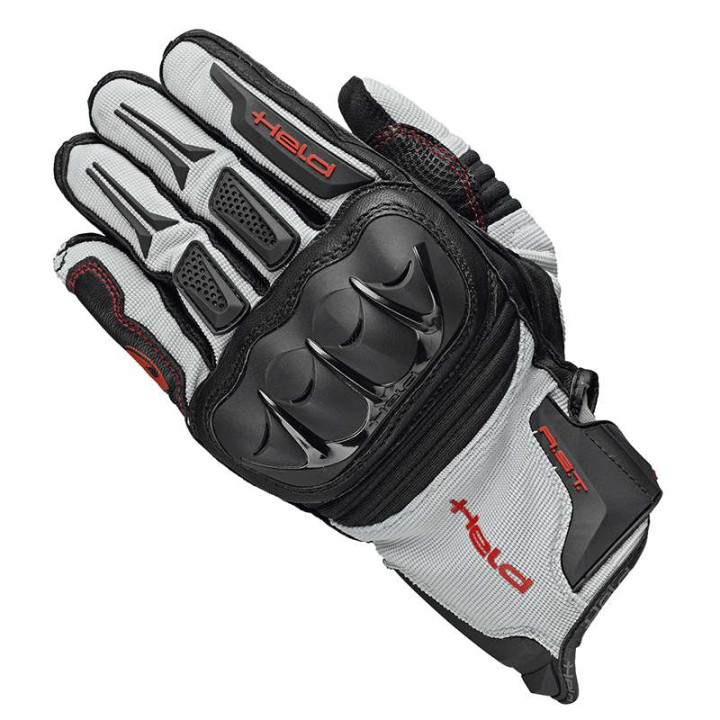 Gants moto Held SAMBIA GRIS/ROUGE