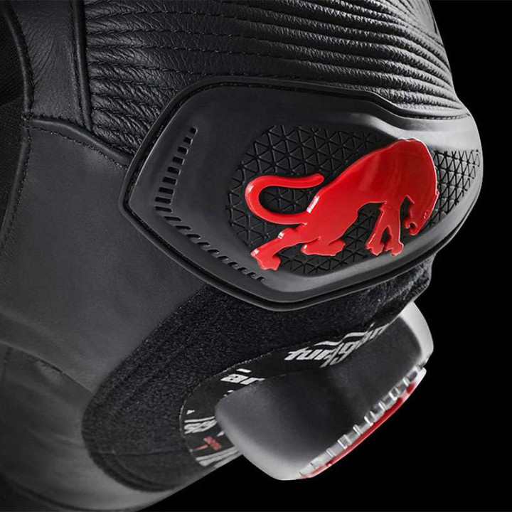 Pantalon moto cuir Furygan DRACK Noir/Rouge