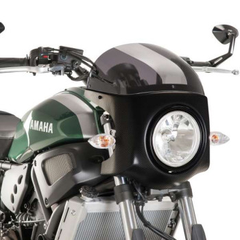 Bulle + carénage rétro Puig Carbone (9187) Yamaha XSR700
