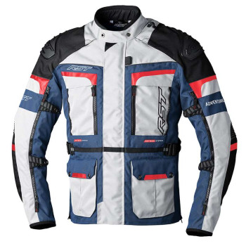 Veste moto RST ADVENTURE X BLEU/BLANC/ROUGE 2024 Veste moto RST ADVENTURE X BLEU/BLANC/ROUGE 2024